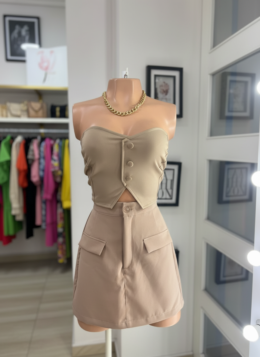 Conjunto Urban Chic Nude